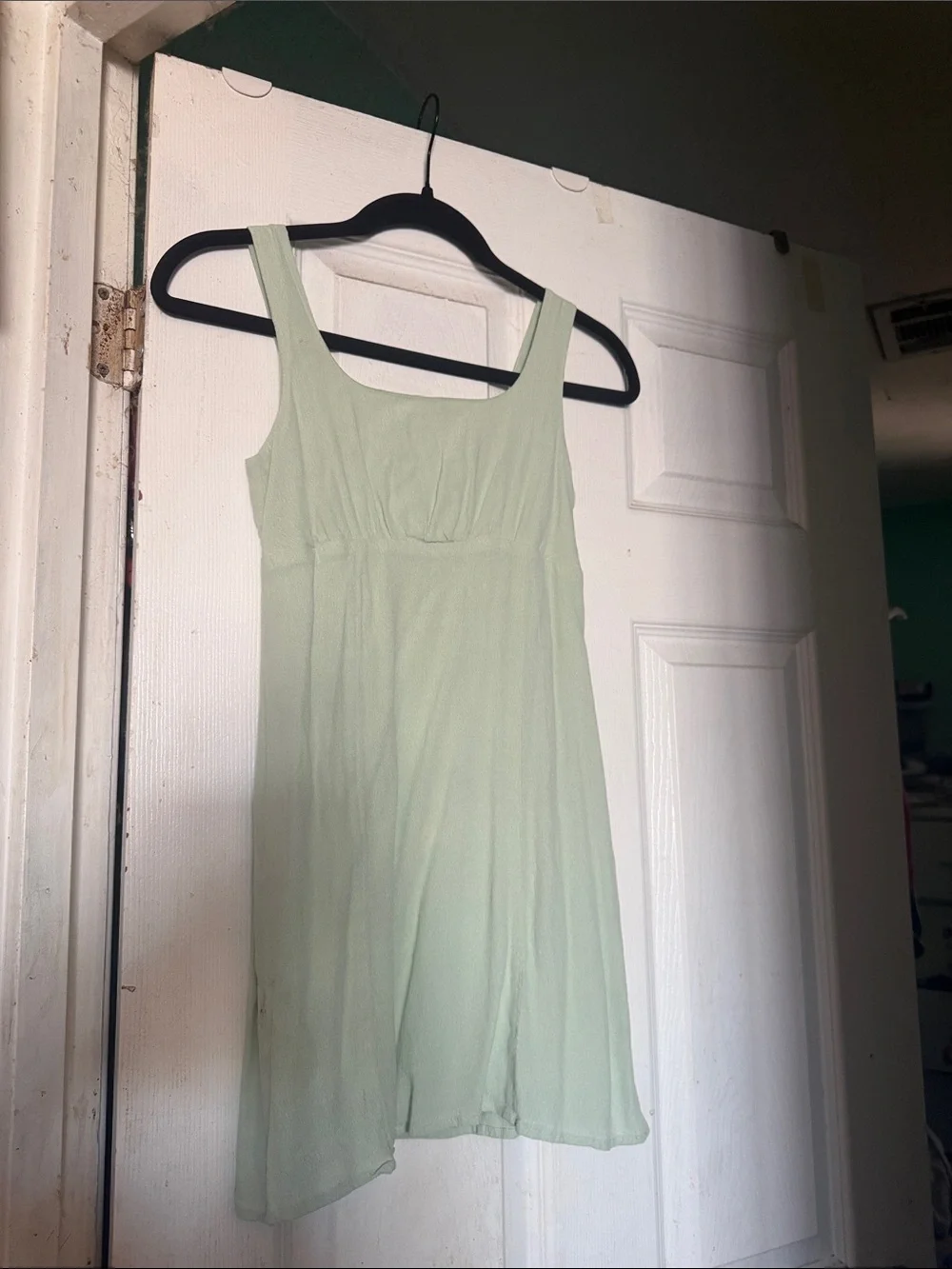 art class Light Mint Green Sleeveless Casual Dress